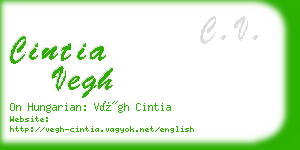cintia vegh business card